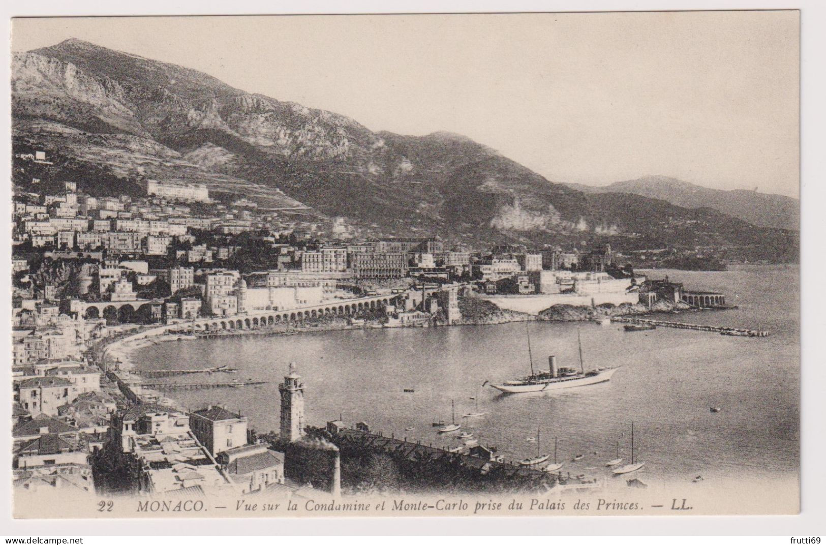 AK 197313 MONACO - Monte-Carlo - Vue Sur La Condamine Et Monte-Carlo Prise Du Palais Des Princes - La Condamine