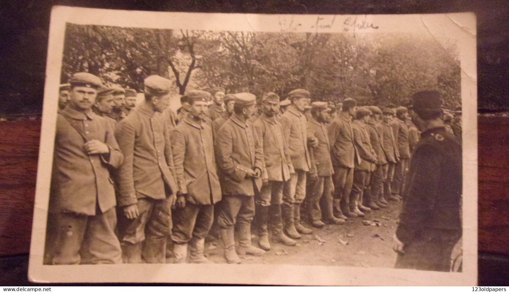 WWI GUERRE 1914   CARTE PHOTO PRISONNIERS ALLEMANDS - Weltkrieg 1914-18