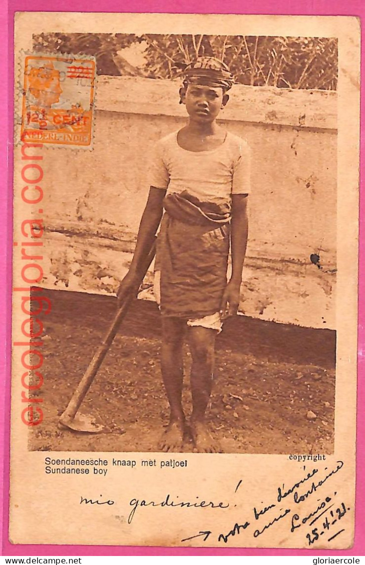 Af8974 - INDONESIA - Vintage POSTCARD - Ethnic - 1921 - Azië