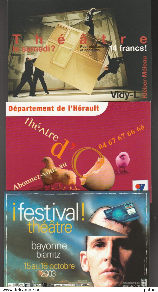 LOT DE 2 CARTES POSTALES ET 16 CARTONS PUBLICITAIRES CONCERNANT DES FESTIVALS ET DES SPECTACLES(cf Scans Pour Détails) - Sammlungen & Sammellose