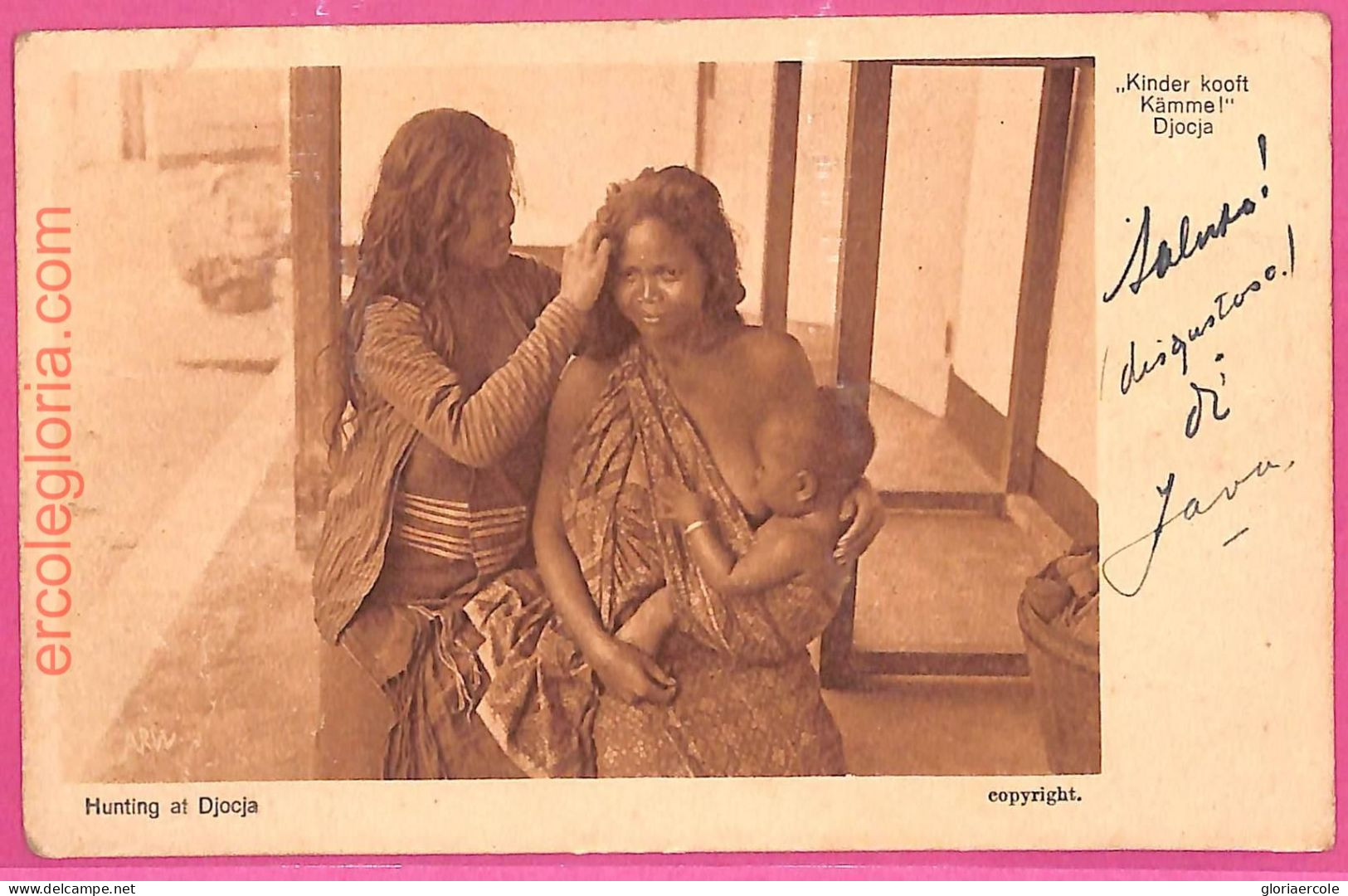 Af8977 - INDONESIA - Vintage POSTCARD - Djocja -  Ethnic - Azië