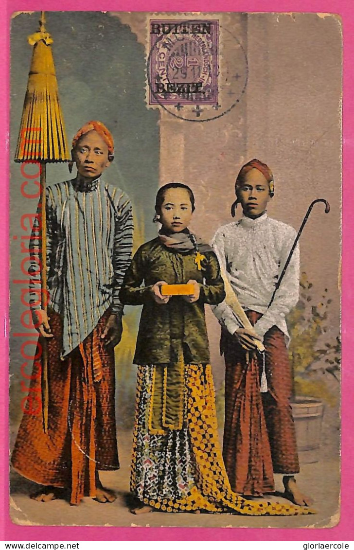 Af8980 - INDONESIA - Vintage POSTCARD -  Ethnic - 1913 - Azië