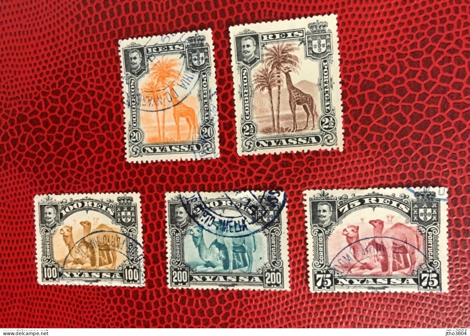 NYASSALA 191* 5v Used Mamíferos Mammals Säugetiere Mammiferi Mammifère MALAWI - Giraffes