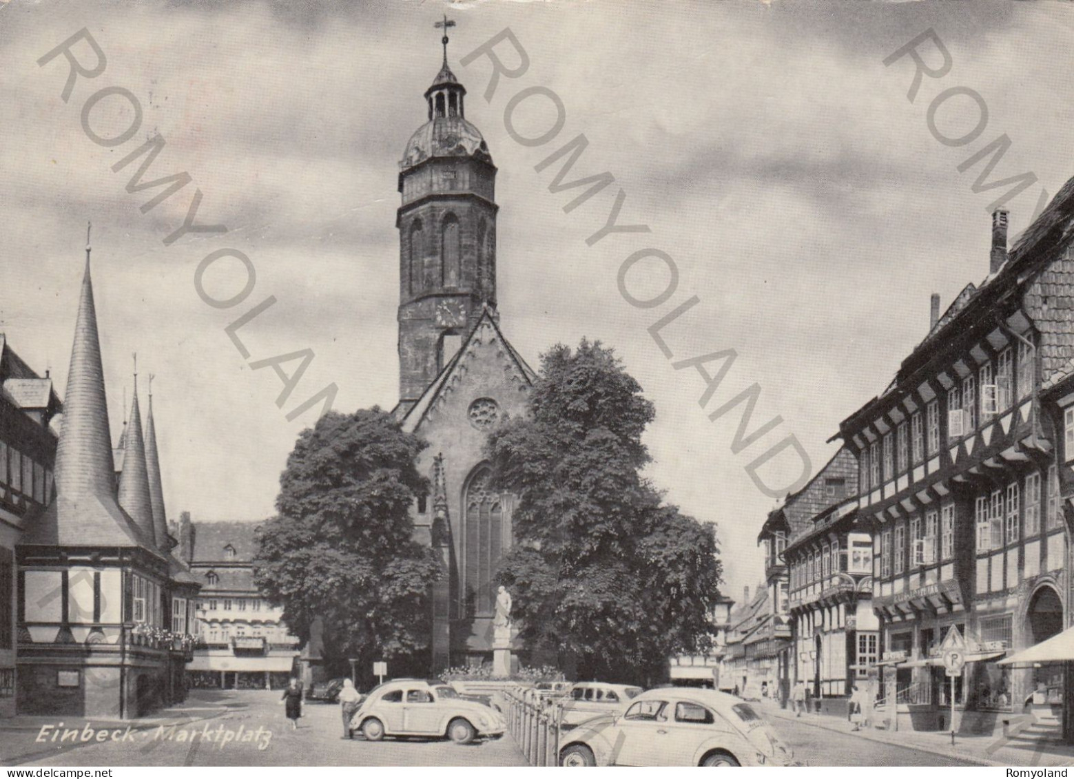 CARTOLINA  EINBECK,NIEDERSACHSEN,GERMANIA-MARKTPLATZ-VIAGGIATA 1965 - Einbeck