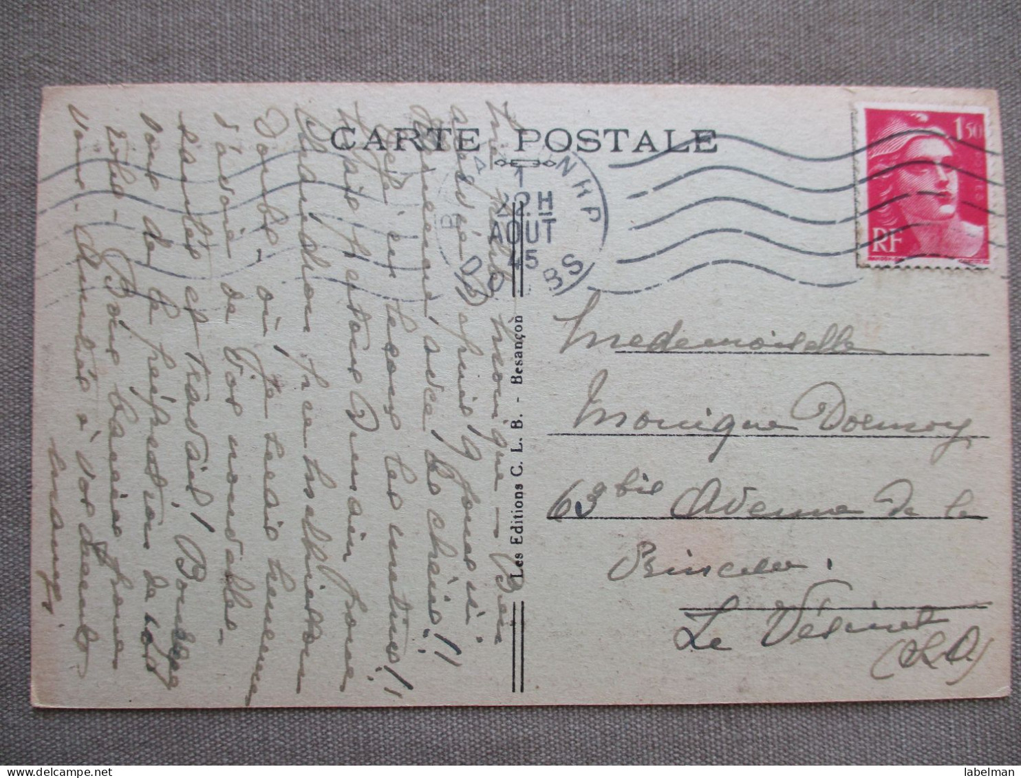 FRANCE BORDER LIMIT FRONTIERE FRANCO SUISSE CARTE POSTALE ANSICHTSKARTE POSTCARD CARD KARTE CARTOLINA POSTKARTE - Brumath