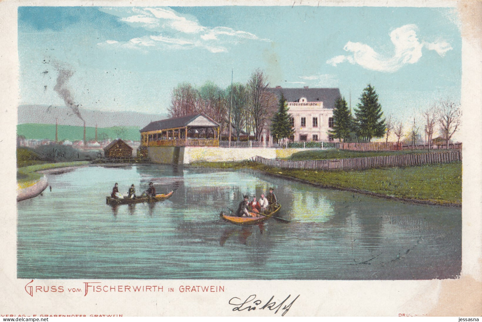 AK - GRATWEIN - Gruss Vom FISCHERWIRTH 1901 - Gratwein