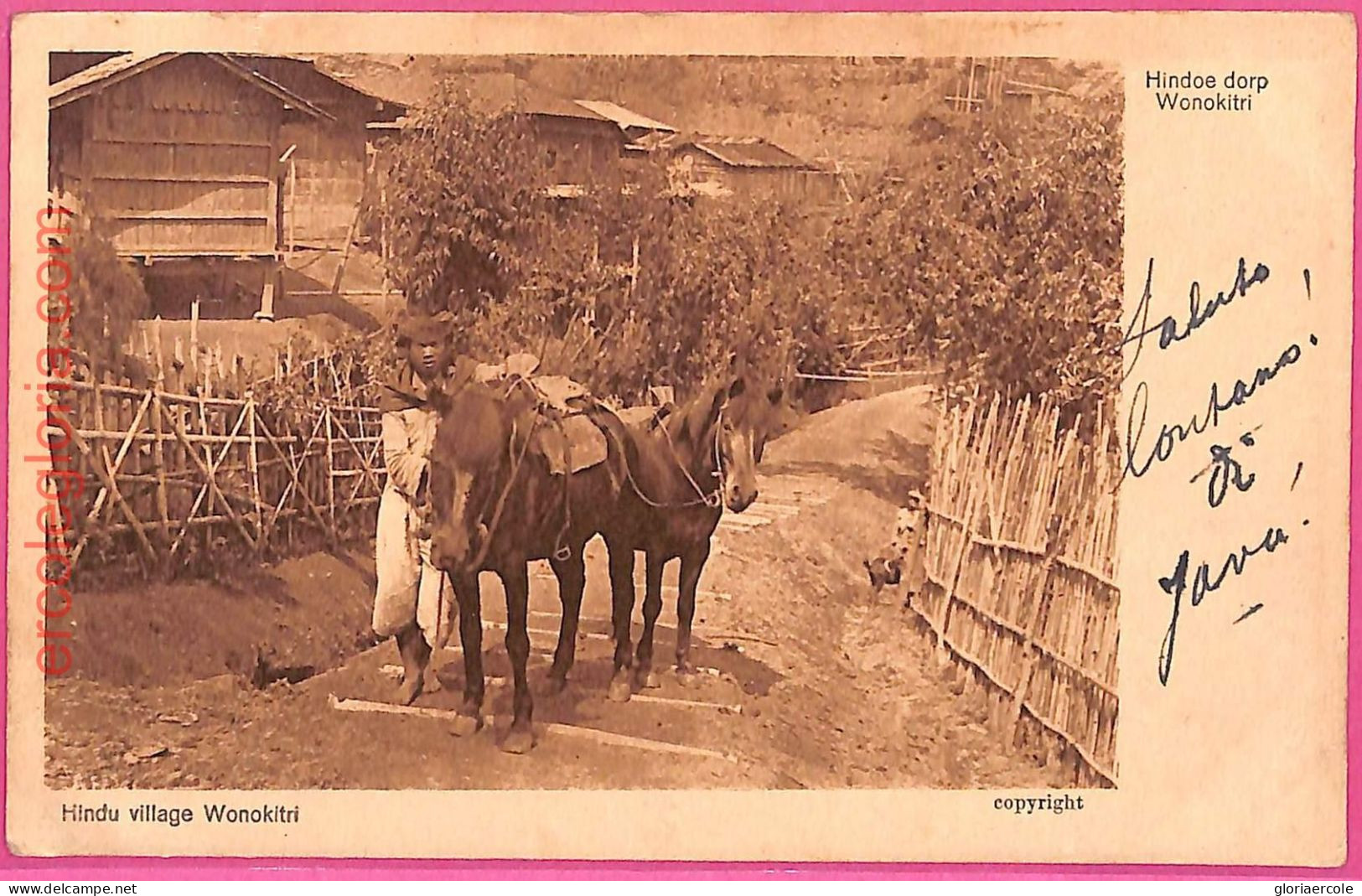 Af8992 - INDONESIA - Vintage POSTCARD - Ethnic - 1921 - Asia