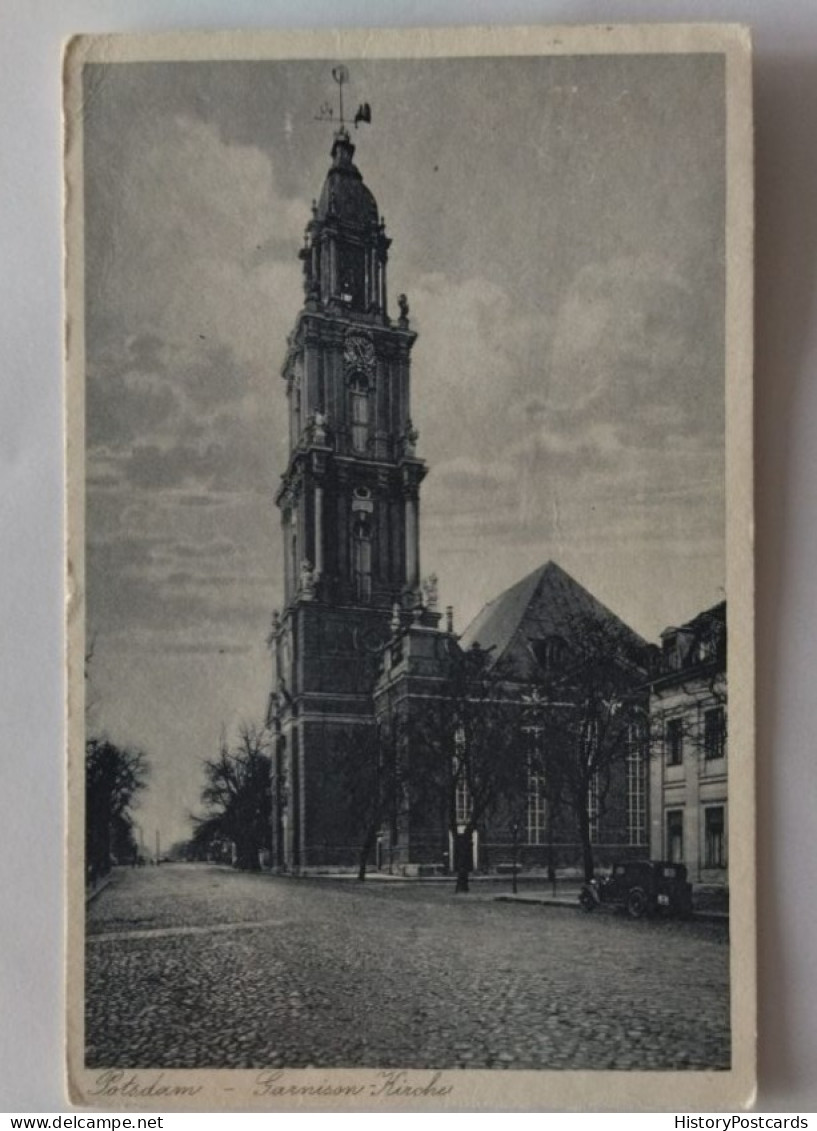 Potsdam, Garnison-Kirche, Altes Auto, 1936 - Potsdam