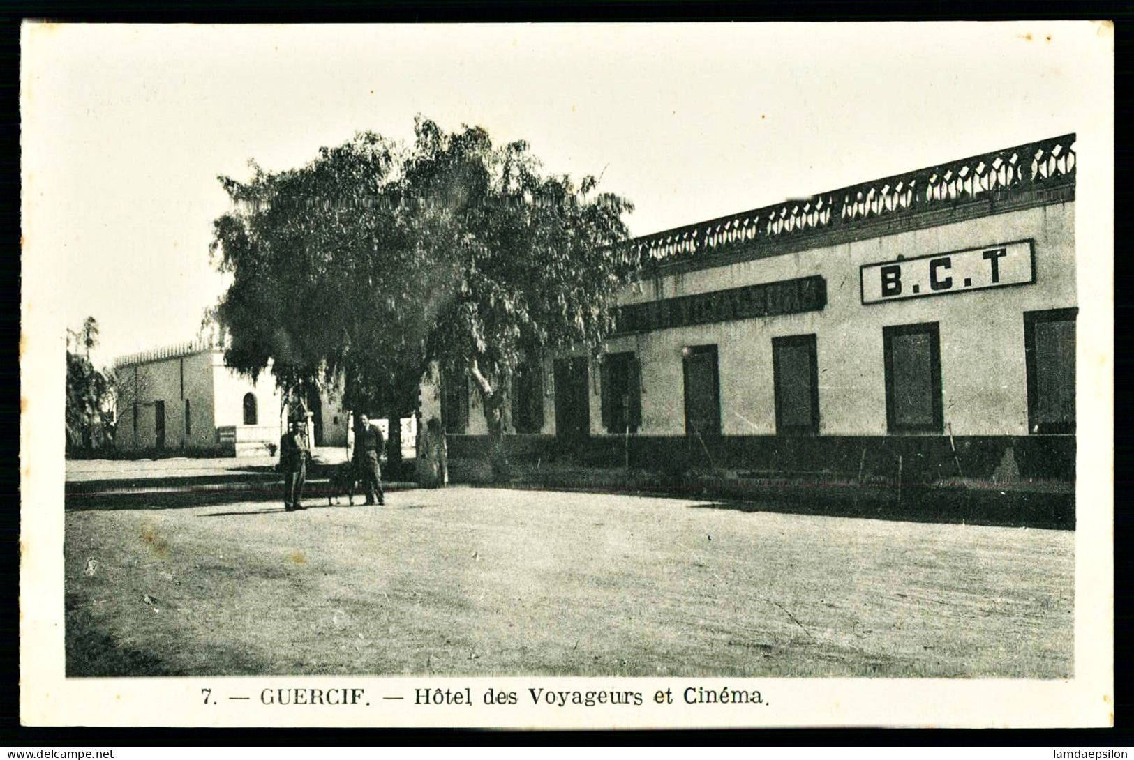 A67  MAROC CPA GUERCIF - HOTEL DES VOYAGEURS ET CINEMA - Colecciones Y Lotes