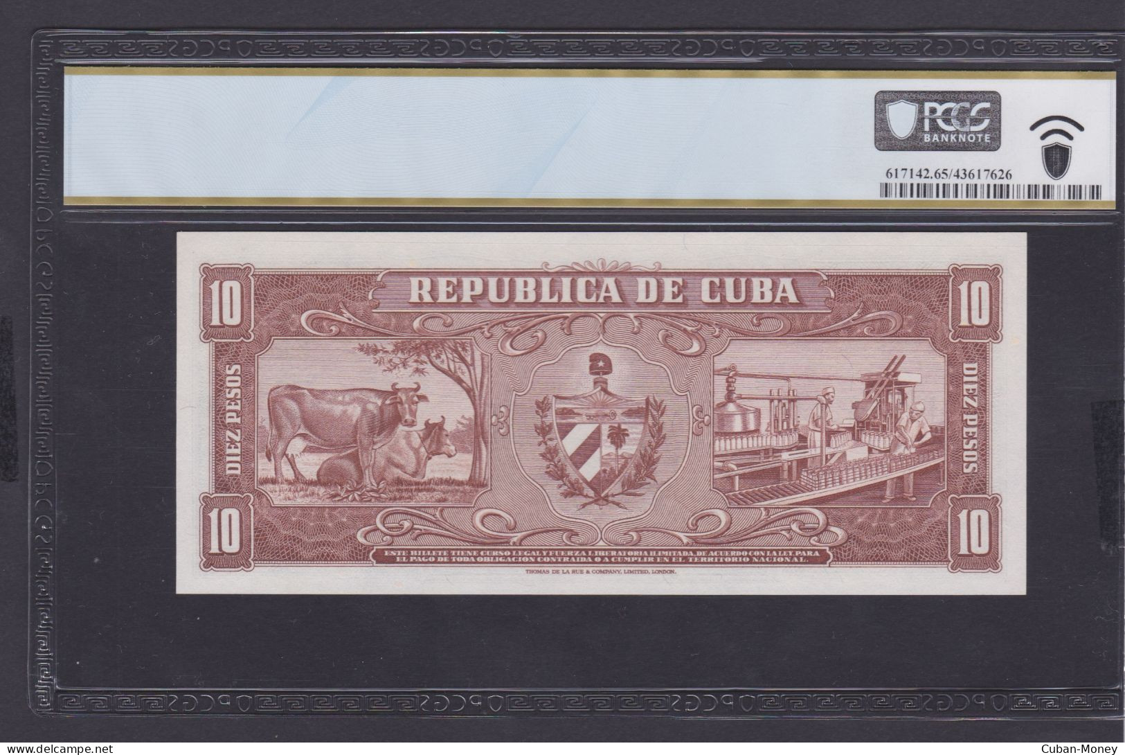 CUBA 10 PESOS 1960 SC/UNC, Pick #88c, Con La Firma Del Che Guevara - Cuba