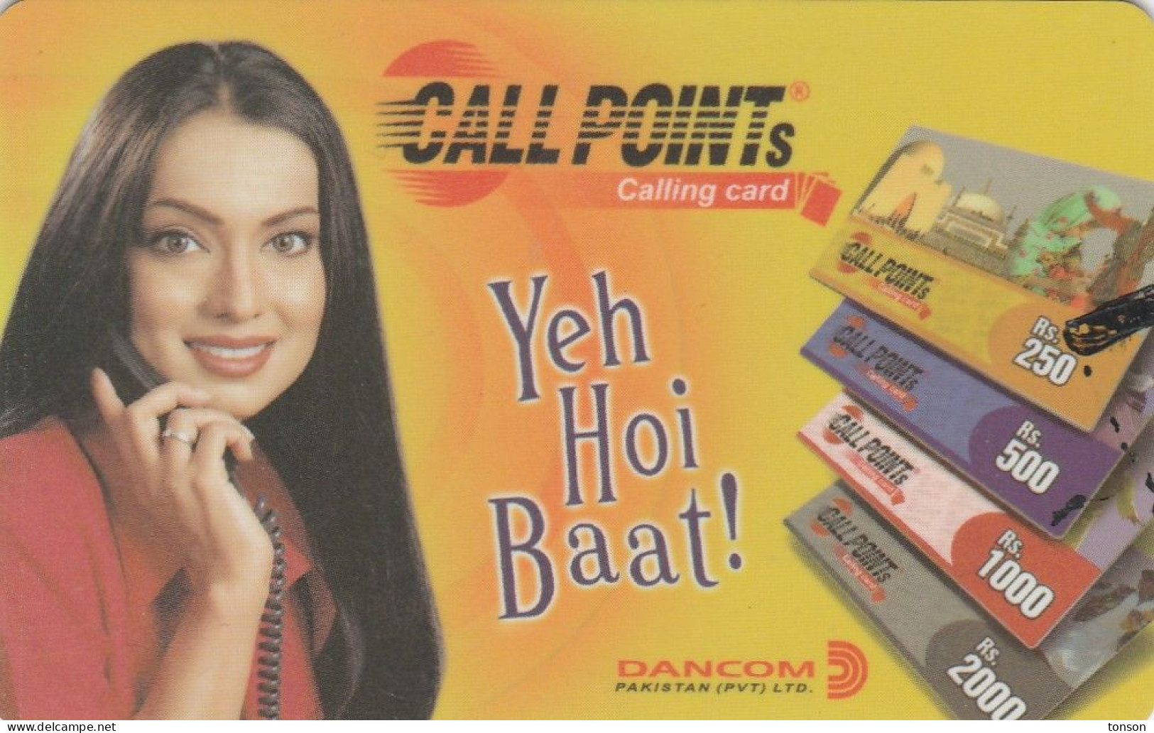 Pakistan, PAK-CP15, 333u Dark Blue (orga Chip) / Yeh Hoi Baat ! 3330 Ctrl, 2 Scans - Pakistan