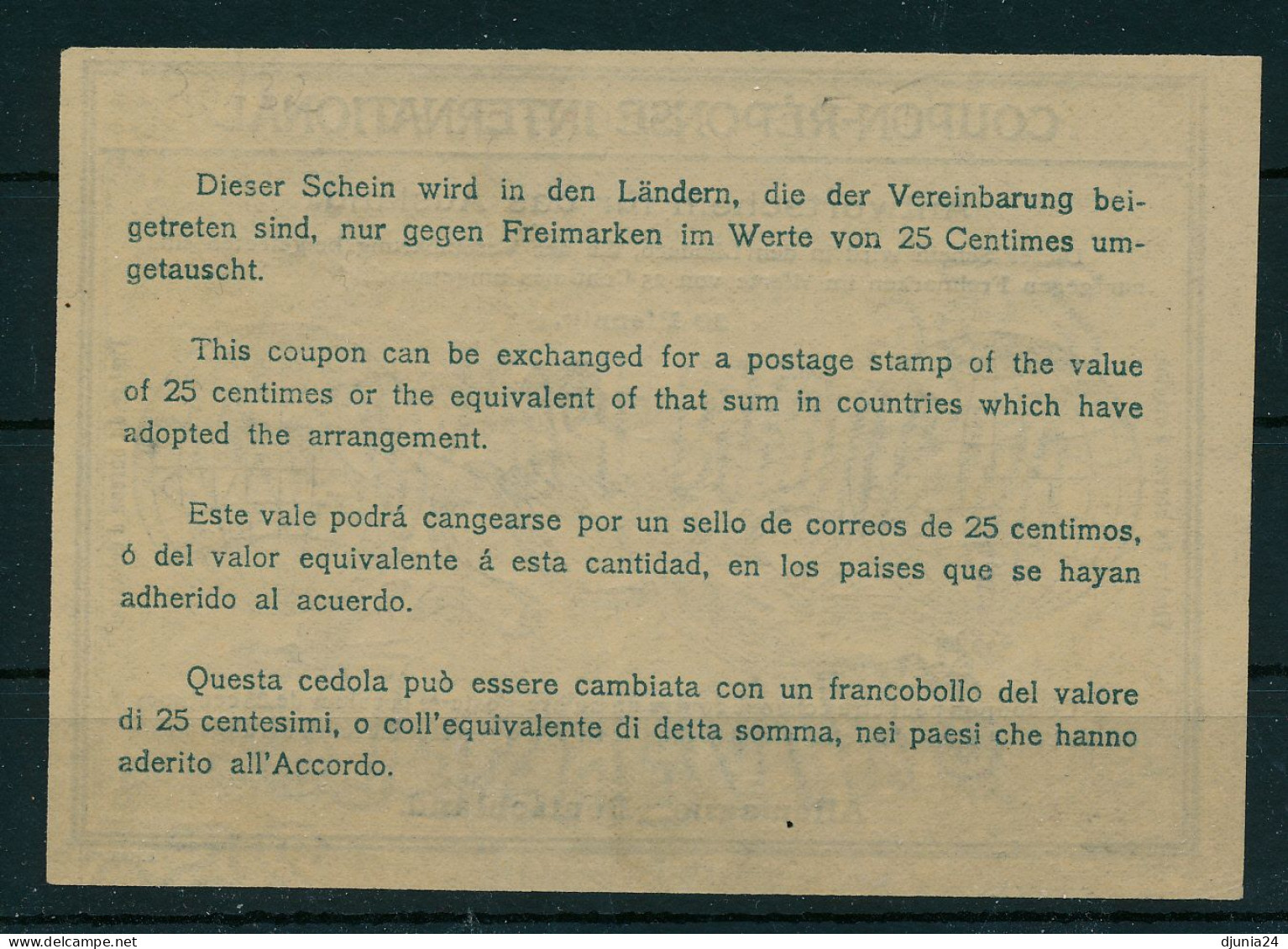 BF0265 / DR  -  30 Pfennig.  -  Type Ro4  -  Reply Coupon Reponse - Otros & Sin Clasificación