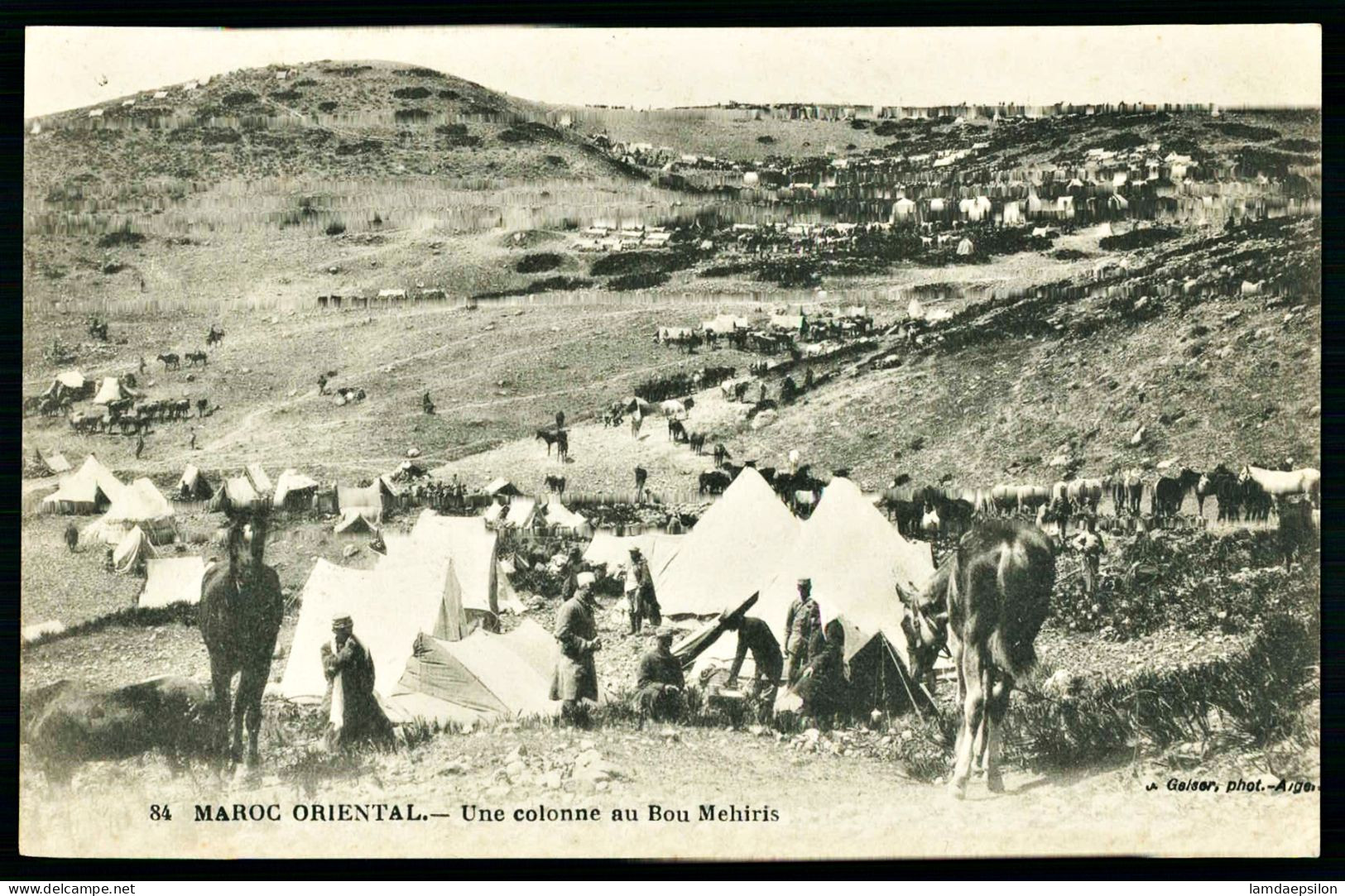 A67  MAROC CPA UNE COLONNE AU BOU MEHIRIS - Sammlungen & Sammellose