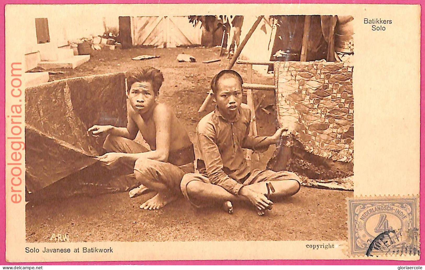 Af9004 - INDONESIA - Vintage POSTCARD - Solo - Ethnic - Asie