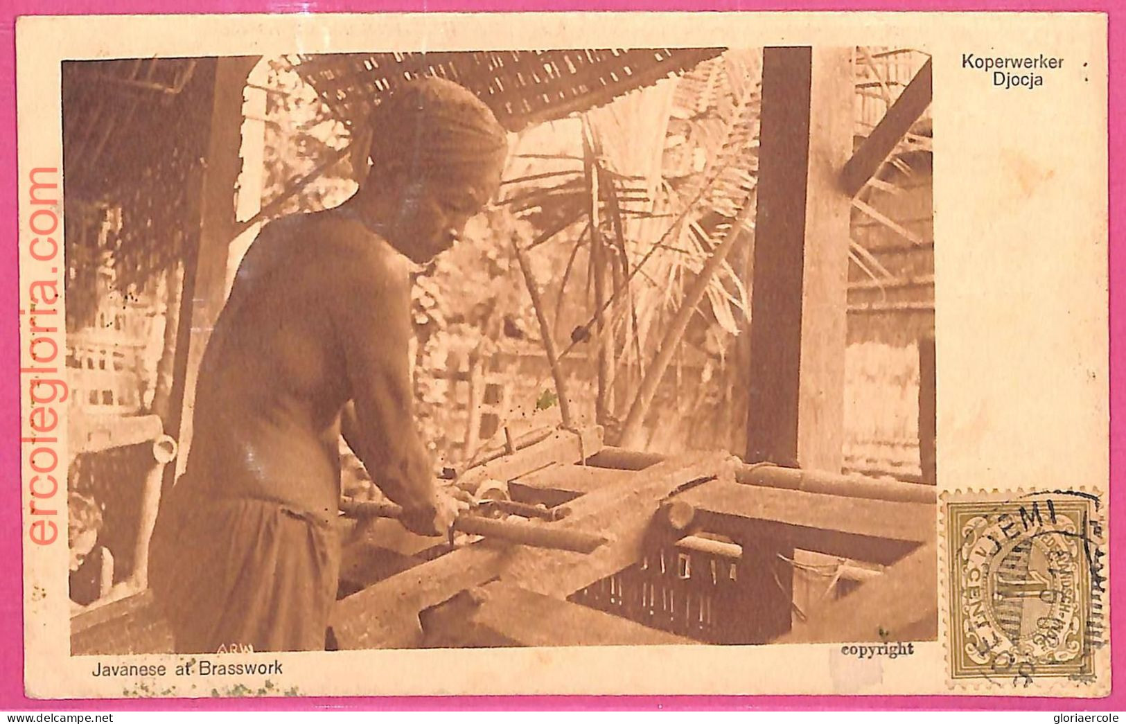 Af9005 - INDONESIA - Vintage POSTCARD - Ethnic - 1913 - Asie