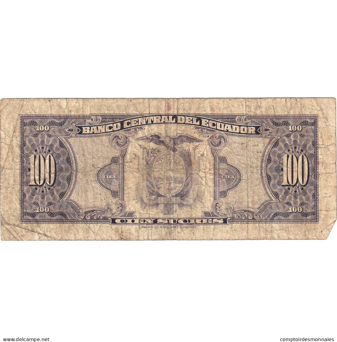 Équateur, 100 Sucres, 1980, 1980-05-24, KM:112a, NEUF - Equateur