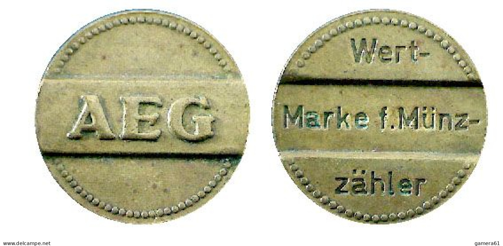 04384 GETTONE TOKEN JETON AEG WERTE-MARKE F. MUNZAHLER - Andere & Zonder Classificatie