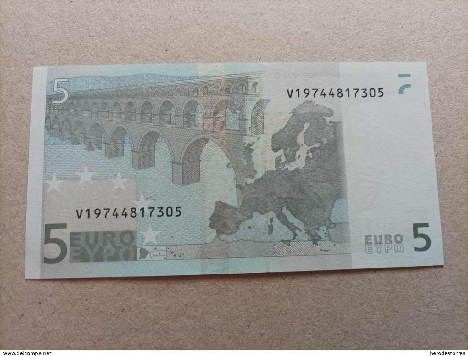 5 Euros De La Segunda Firma Trichet Plancha M015A, V De España, UNC - 5 Euro