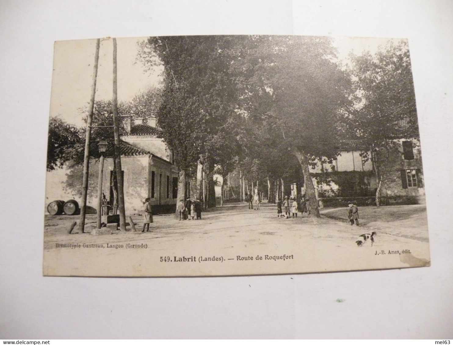 A543 . CPA. 40. LABRIT. (Landes). Route De Roquefort..beau Plan Animé. écrite & Voyagée 1907 - Labrit