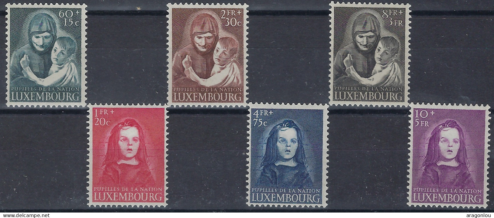 Luxembourg - Luxemburg - Timbre - 1950   Orpfélins De Guerre   Série   *   VC. 120,- - Used Stamps