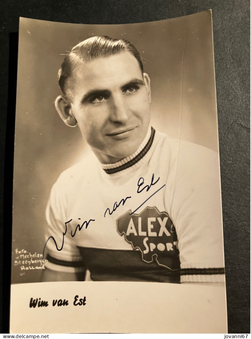 Wim Van Est - Alex Sport - SIGNEE - Carte / Card - Cyclisme - Ciclismo -wielrennen - Cyclisme