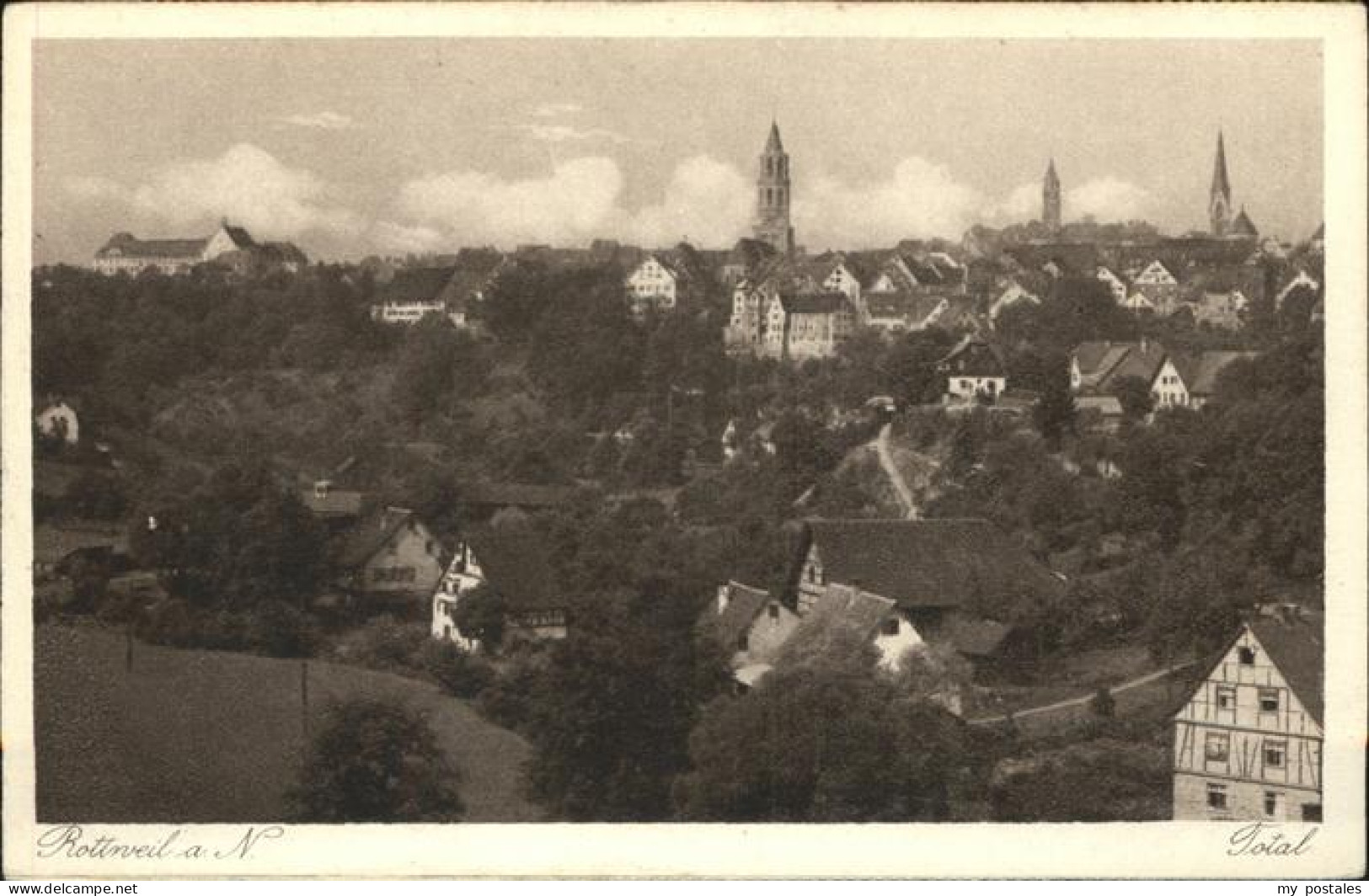 41347232 Rottweil Neckar Panorama Mit Kirchen Buehlingen - Rottweil