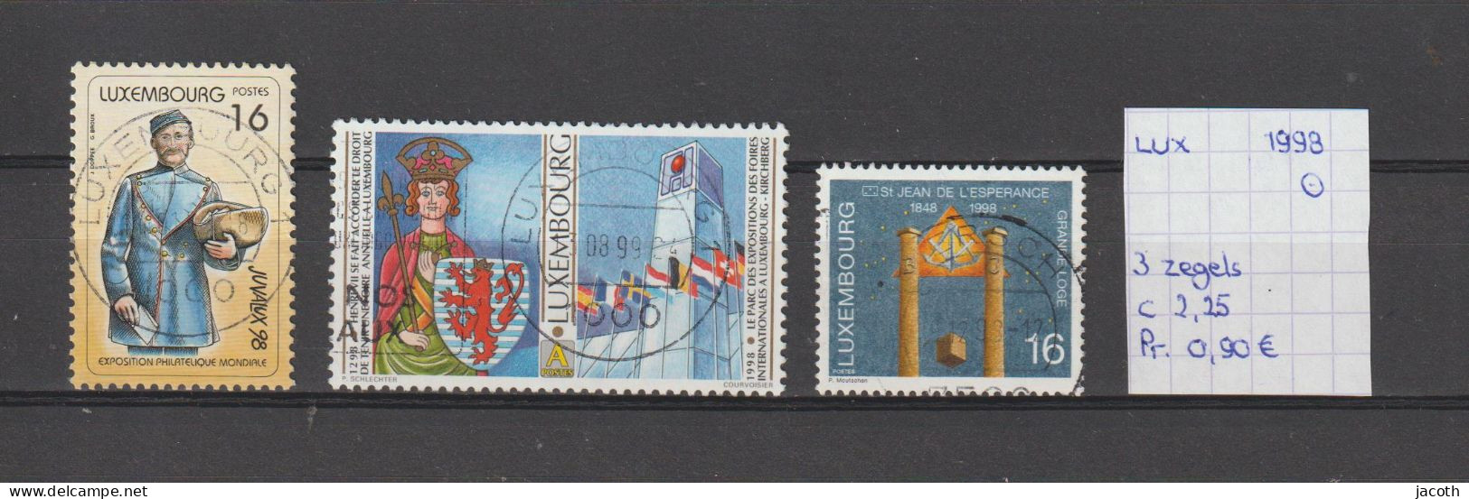 (TJ) Luxembourg 1998 - 3 Zegels (gest./obl./used) - Used Stamps