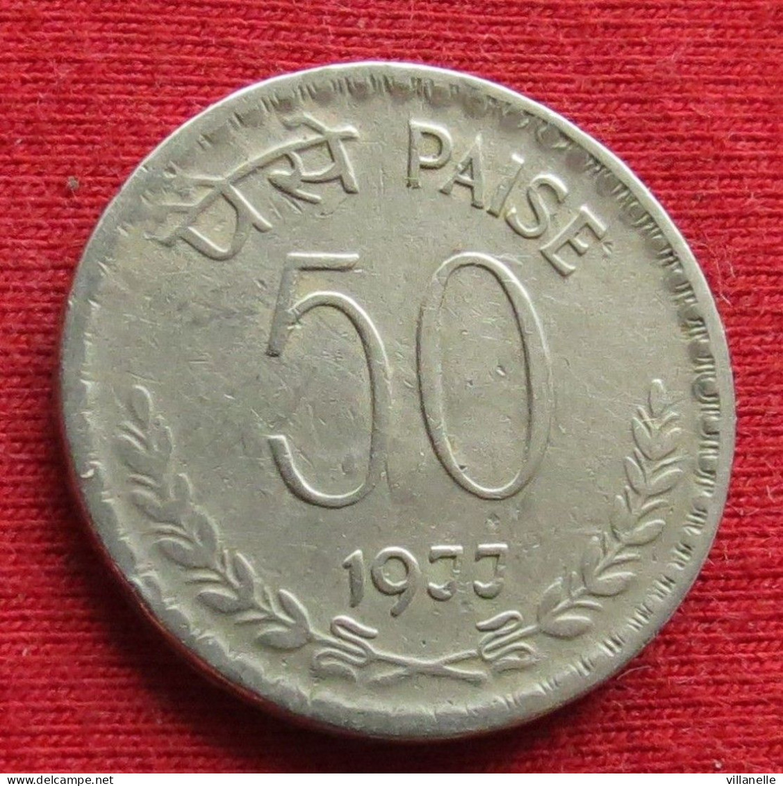 India 50 Paise 1977 C KM# 63 *V1T Inde Indien Indies Indie Paisa - Inde