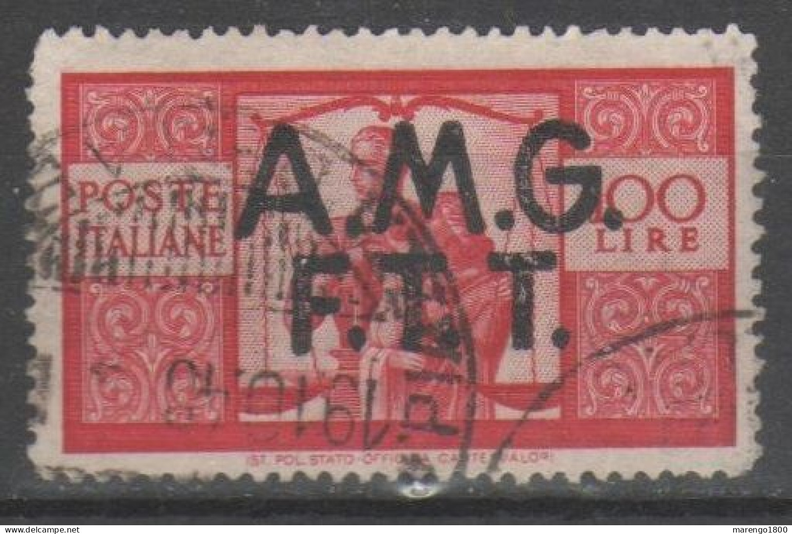 AMG FTT 1947-48 - Democratica 100 L. - Oblitérés
