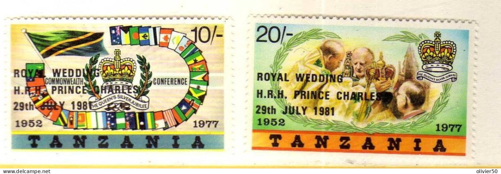 Tanzanie - 1981 - Mariage Royal -  Neufs** - MNH - Tanzanie (1964-...)