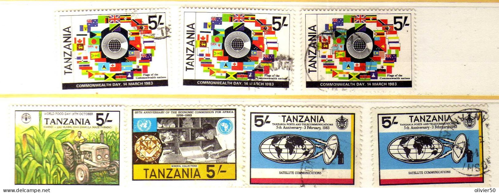 Tanzanie - Activites - Agriculture - Obliteres - Tanzanie (1964-...)