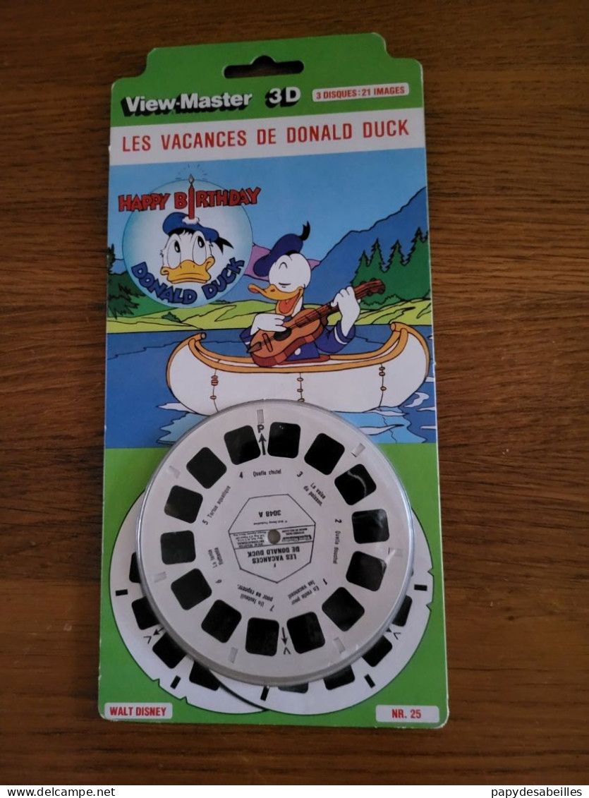Disques View-Master Donald Duck - Visionneuses Stéréoscopiques