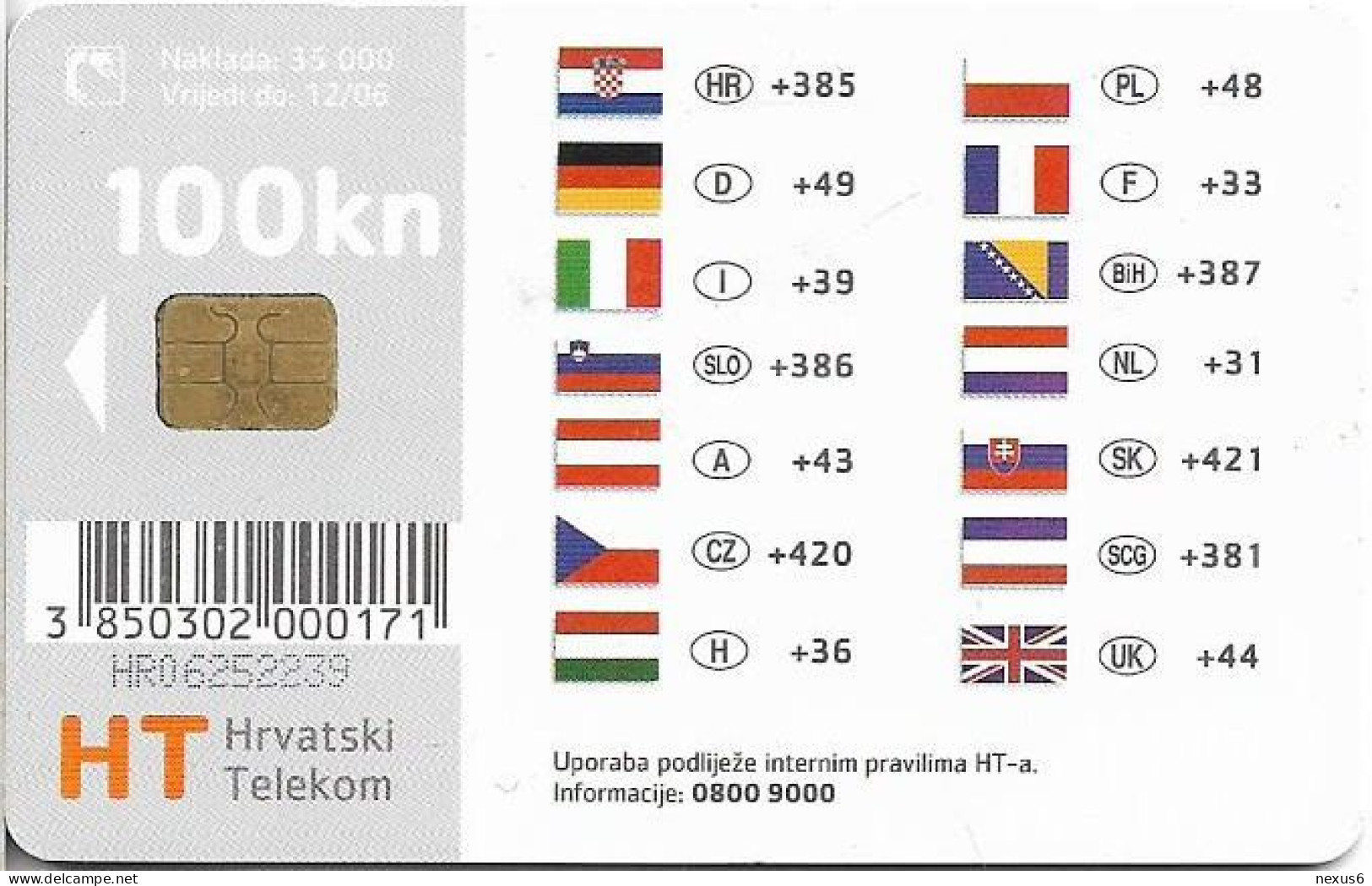 Croatia - HT - Nova Govornica, 06.2004, 100Kn, 35.000ex, Used - Croacia