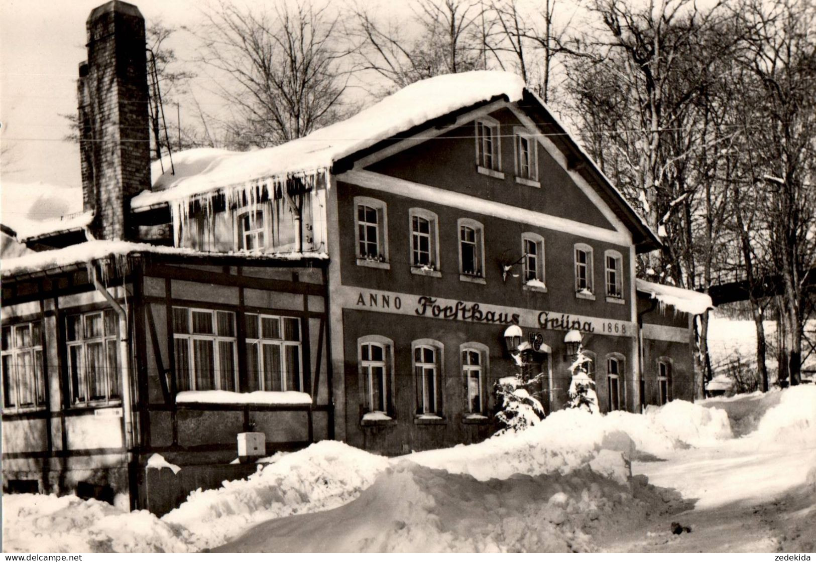 9279 - TOP Grüna - HO Gaststätte Forsthaus- Verlag Erhard Neubert - Chemnitz (Karl-Marx-Stadt 1953-1990)