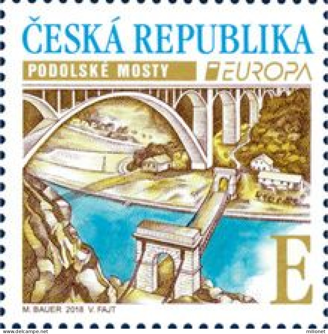 SALE!!! REP. CHECA CZECH REPUBLIC 2018 EUROPA CEPT BRIDGES Stamp MNH ** - 2018