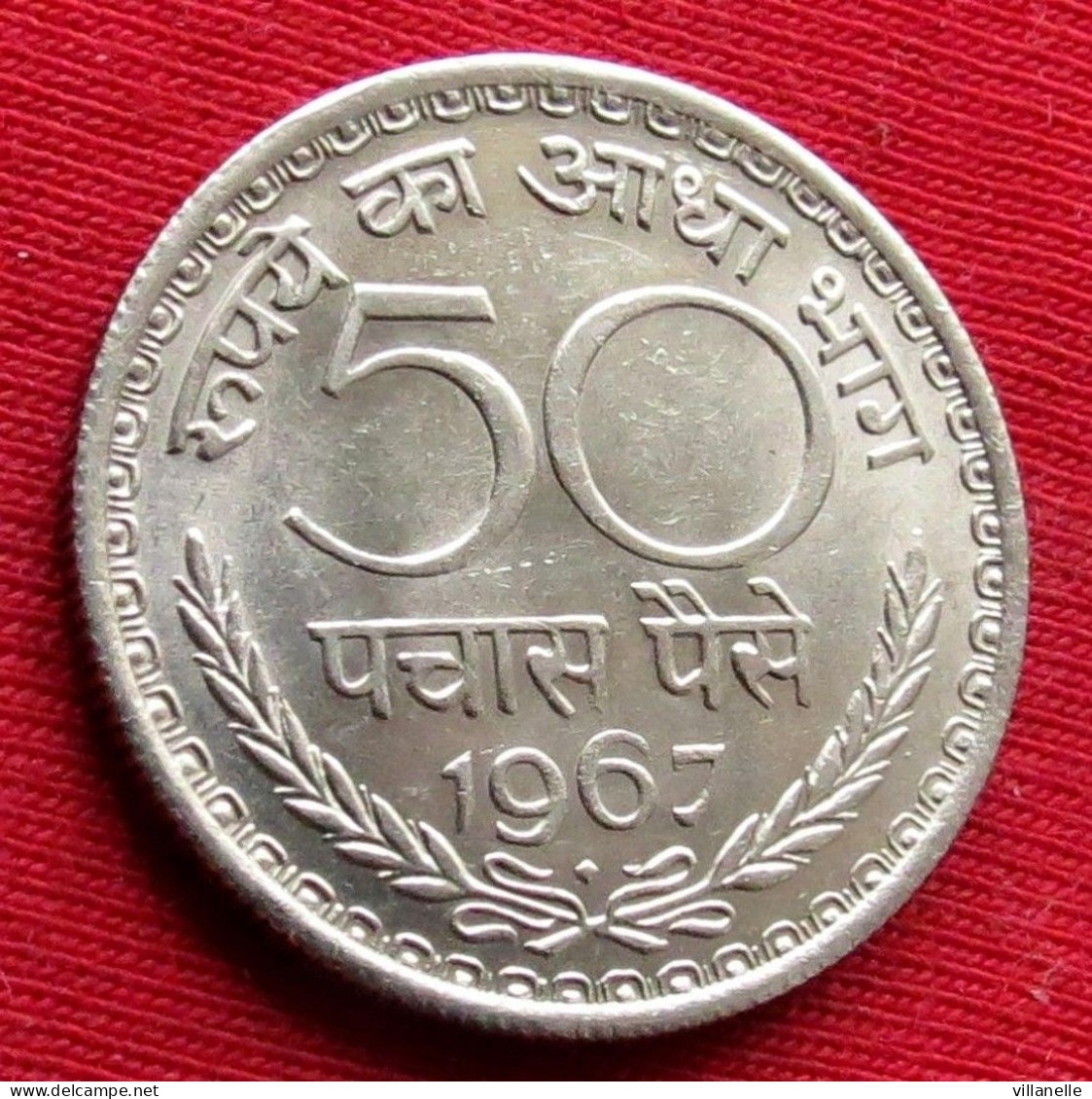 India 50 Paise 1967 B KM# 58.1 Lt 392 *V0T Inde Indien Indies Indie Paisa - Inde