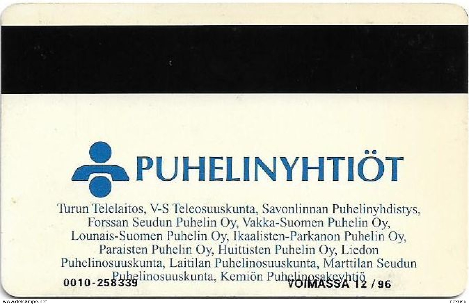 Finland - Turku (Magnetic) - D62A - Forssa, The Baskettball Town, Cn.0010, Exp.12.1996, 20Mk, 3.500ex, Used - Finnland
