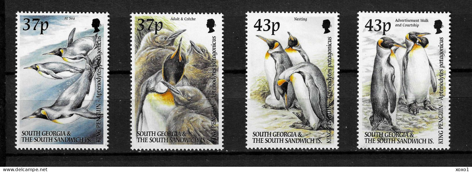 South Georgia 2000 MiNr. 319 - 322 Süd-Georgien Birds King Penguin (Aptenodytes Patagonicus) 4v MNH** 25,00 € - Pinguini