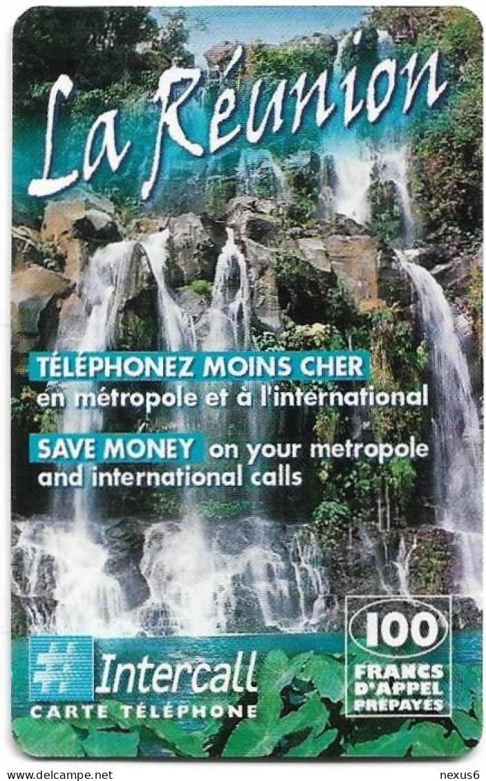 Reunion - Intercall - La Réunion - Waterfalls, Exp.31.12.2001, Remote Mem. 100₣, Used - Reunion