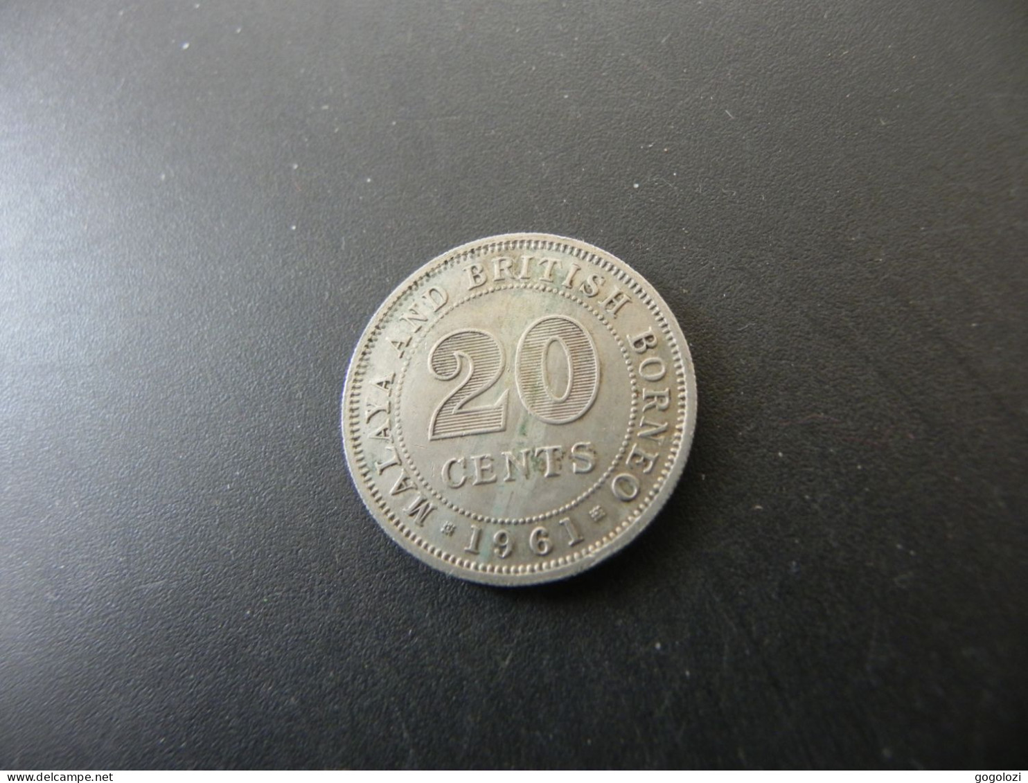 Malaya And British Borneo 20 Cents 1961 - Malaysie