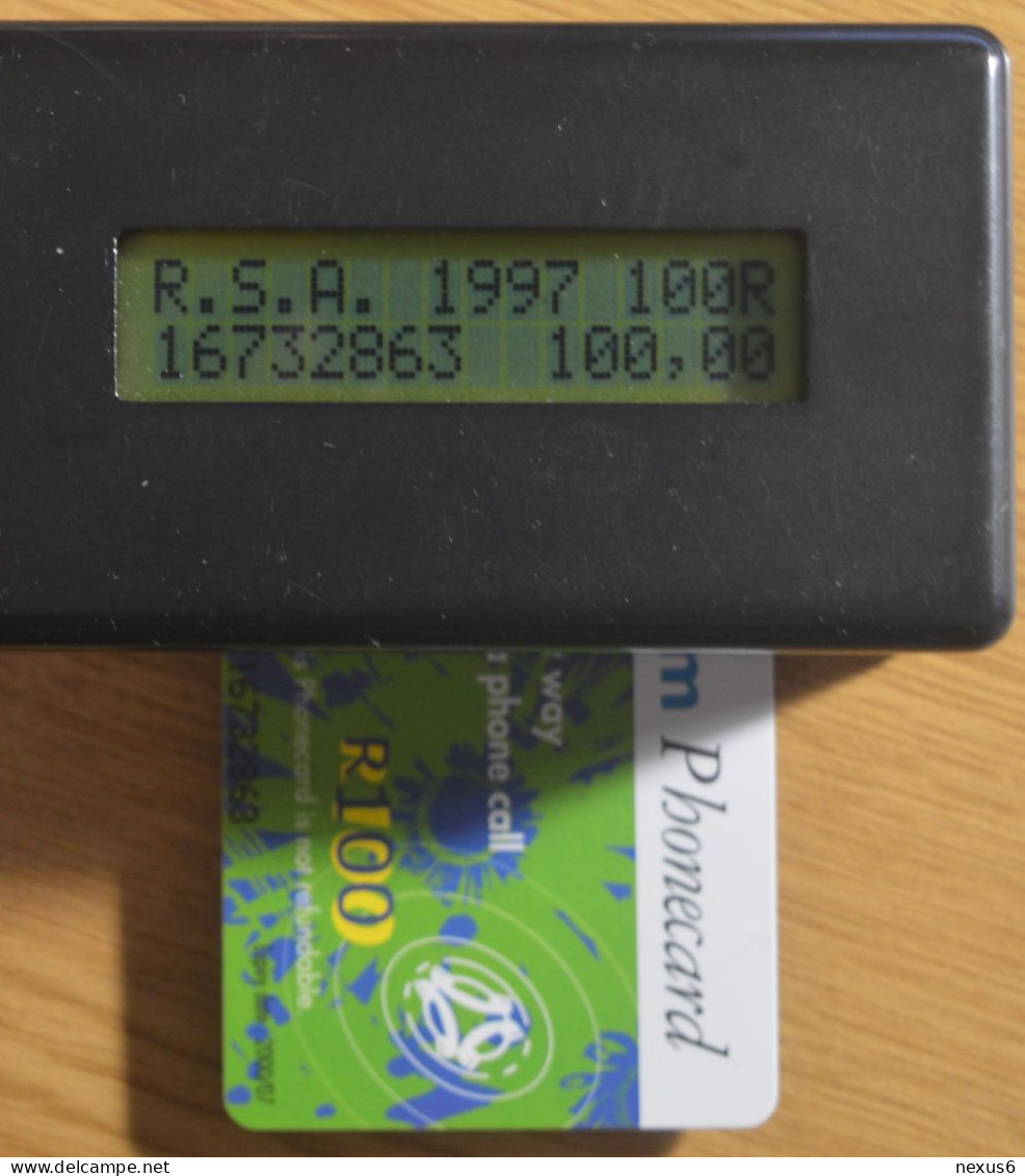 S. Africa - Telkom - Pink Everlasting (No Notch), Exp. 07.2000, Chip SO3, 100R, 30.000ex, Mint - South Africa