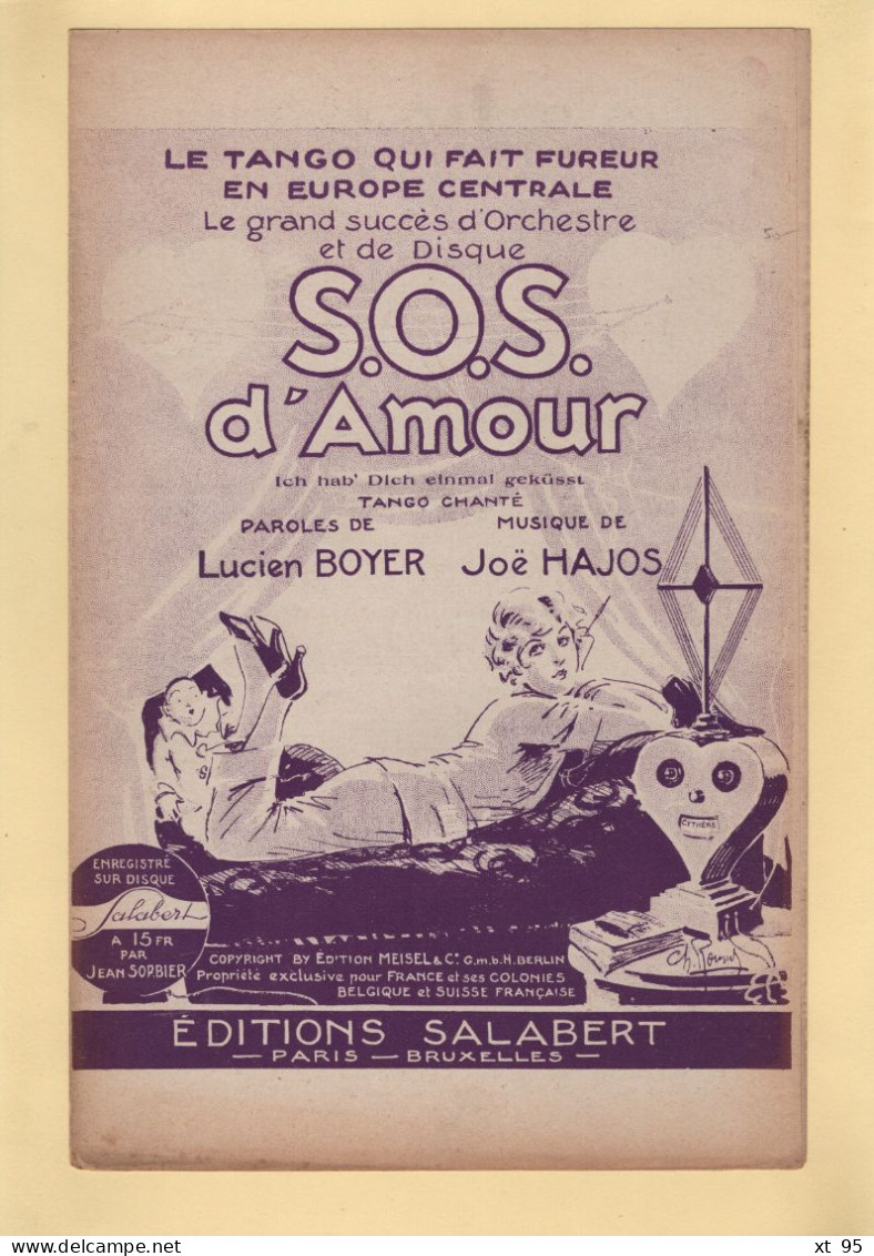 Partition - SOS D Amour - Lucien Boyer - Partitions Musicales Anciennes