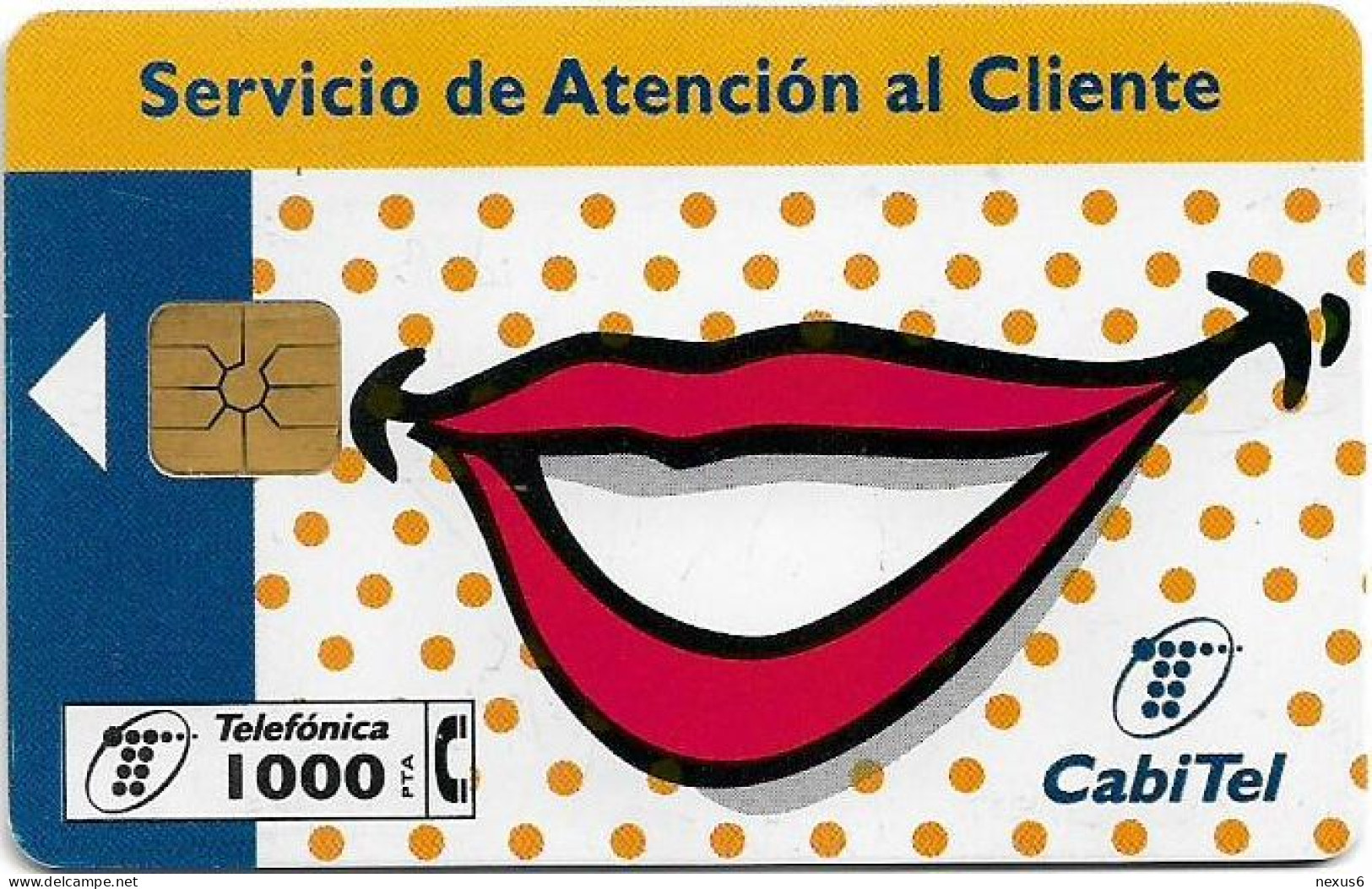 Spain - Telefónica - Servicio De Atencion Al Cliente - P-208 - 06.1996, 1.000PTA, 22.000ex, Used - Private Issues