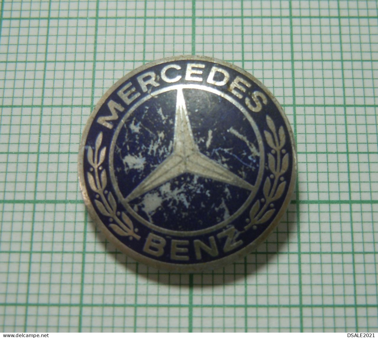 Mercedes-Benz Car, Automobile, Logo Star Pin Badge, Vintage Button Pin Badge, Abzeichen (m793) - Mercedes