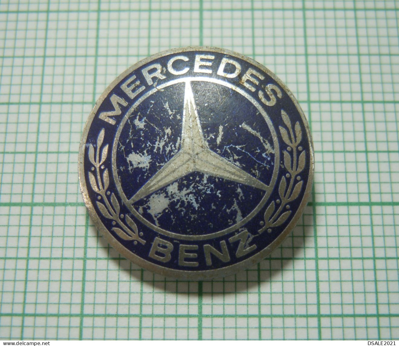 Mercedes-Benz Car, Automobile, Logo Star Pin Badge, Vintage Button Pin Badge, Abzeichen (m793) - Mercedes
