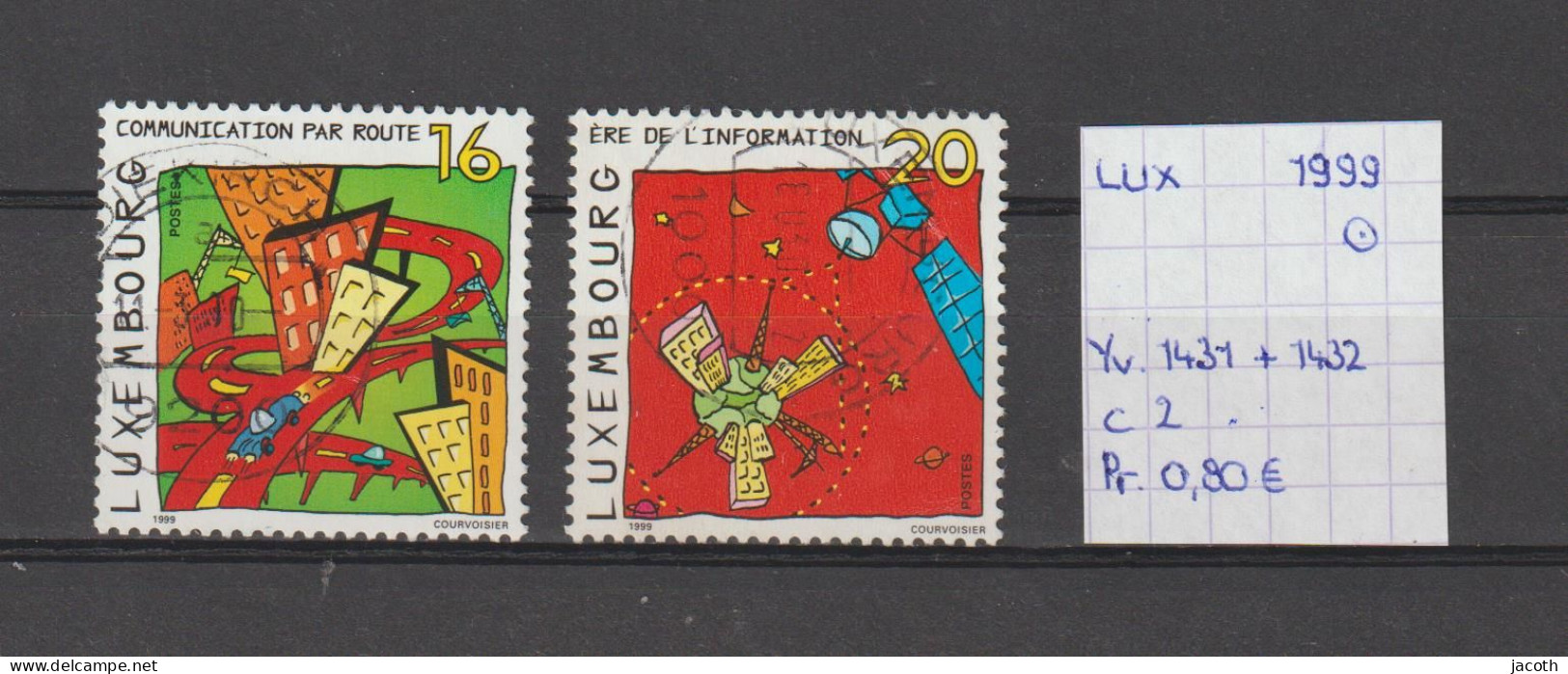 (TJ) Luxembourg 1999 - YT 1431 + 1432 (gest./obl./used) - Used Stamps