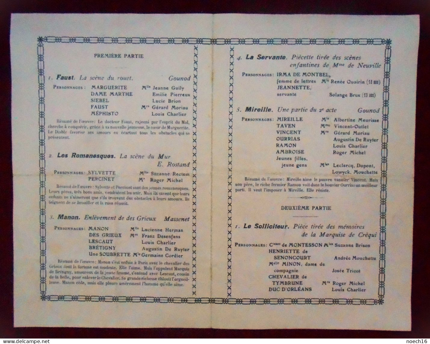 Programme Morlanwelz-Mariemont - Académie De Musique, Audition Des Elèves De Mme Jeanne Charlier - Programmes