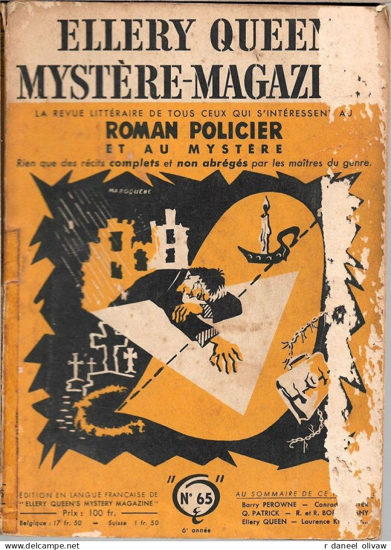 Lot 12 Mystère Magazine 1952 à 1957 (assez bon état à moyen)
