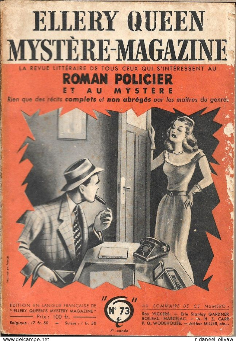 Lot 12 Mystère Magazine 1952 à 1957 (assez bon état à moyen)