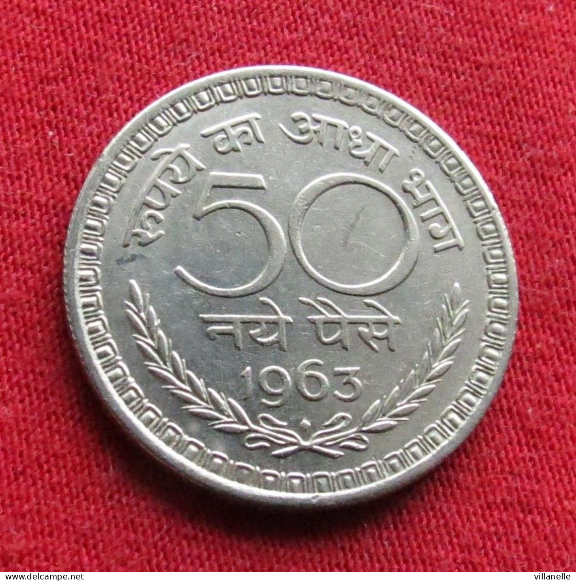 India 50 Paise 1963 B KM# 55 *V1T Inde Indien Indies Paisa - Inde